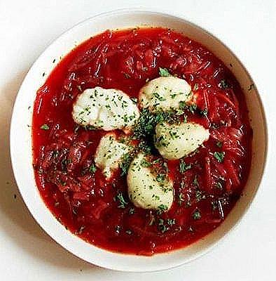 Borsch s knedlíky / Vaření