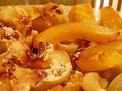 Buča z jabolkami, pečenimi v pečici / Kuhanje