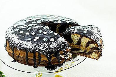 Zebra tort na kwaśnej śmietanie / Gotowanie