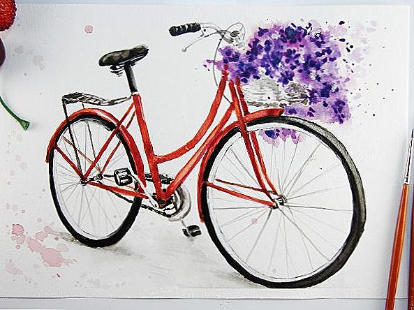 Biciklistični akvarel / Dom i obitelj