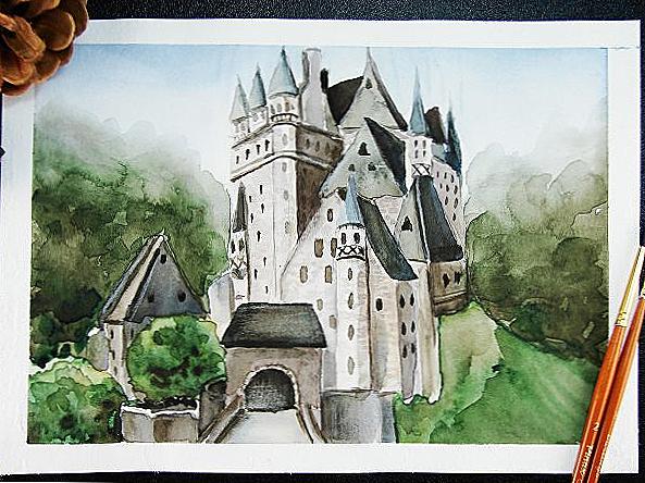 Akvarelový hrad / Domov a rodina